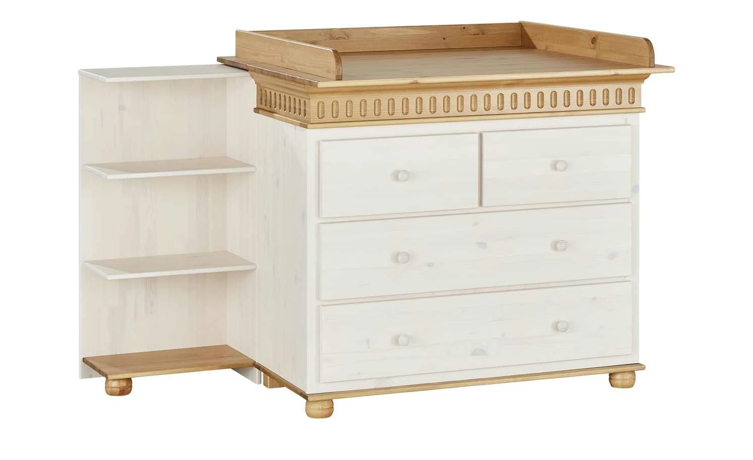 Unterstellregal Bornholm | Kiefer Weiß / Kiefer antikfarben 8 Unterstellregal Bornholm | Kiefer Weiß / Kiefer antikfarben – Bild 6