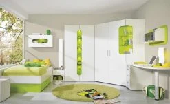 Paneelrückwand mit Regal Maddox