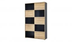 Schiebetürregal GW-Slide | Anthrazit / Eiche Sonoma (Nachbildung) -Deutschland Regale Verkaufs-Shop 10357105 3 201811271459