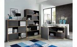 Schiebetürregal GW-Slide | Anthrazit / Eiche Sonoma (Nachbildung)