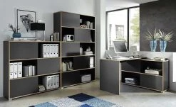 Schiebetürregal GW-Slide | Anthrazit / Eiche Sonoma (Nachbildung)