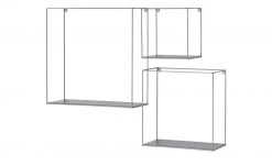 Wandregal, 3er-Set Toppo | Grau -Deutschland Regale Verkaufs-Shop 10562317 8 202011112249