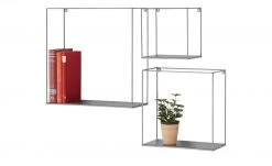 Wandregal, 3er-Set Toppo | Grau -Deutschland Regale Verkaufs-Shop 10562317 9 202011112249