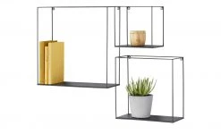 Wandregal, 3er-Set Toppo | Schwarz -Deutschland Regale Verkaufs-Shop 10562318 4 202103011934
