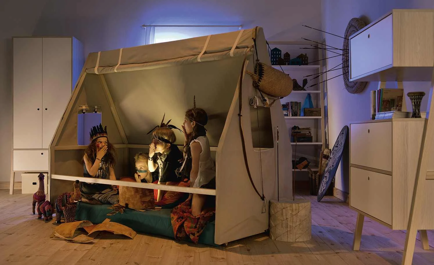 VOX Regal Spot | Akazie (zum Teil Nachbildung) / Weiß 4 VOX Regal Spot | Akazie (zum Teil Nachbildung) / Weiß – Bild 2