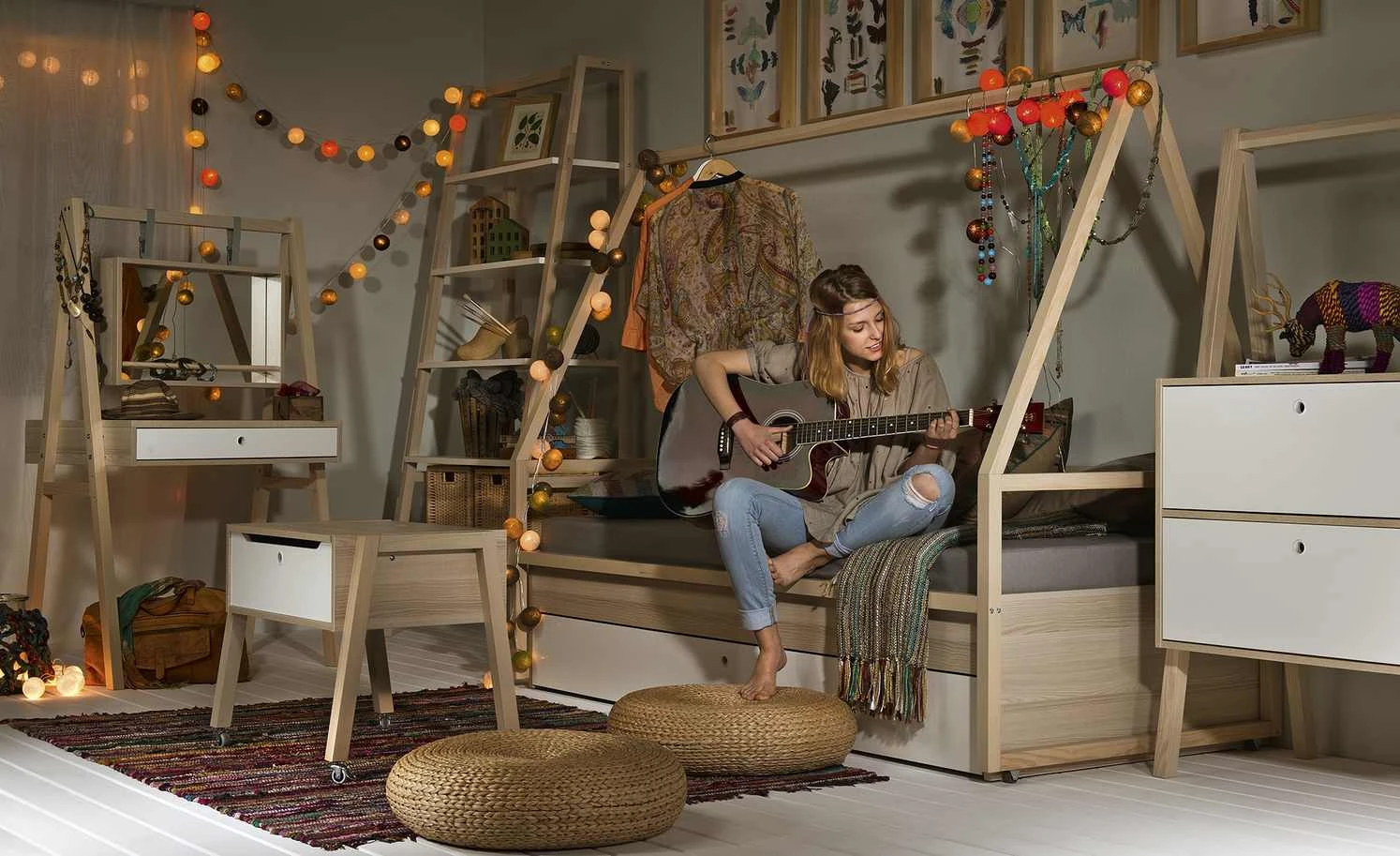 VOX Regal Spot | Akazie (zum Teil Nachbildung) / Weiß 3 VOX Regal Spot | Akazie (zum Teil Nachbildung) / Weiß