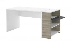 Schreibtisch-Anbauregal Holly | Treibholz (Nachbildung) / Weiß / Anthrazit -Deutschland Regale Verkaufs-Shop 11116717 1 201811271524