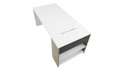 Schreibtisch-Anbauregal Holly | Treibholz (Nachbildung) / Weiß / Anthrazit -Deutschland Regale Verkaufs-Shop 11116717 5 201811271524