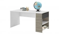 Schreibtisch-Anbauregal Holly | Treibholz (Nachbildung) / Weiß / Anthrazit -Deutschland Regale Verkaufs-Shop 11116717 6 201811271524