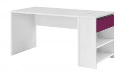 Schreibtisch-Anbauregal Holly | Weiß / Fuchsia -Deutschland Regale Verkaufs-Shop 11117356 1 201811271524