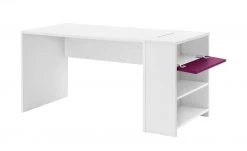 Schreibtisch-Anbauregal Holly | Weiß / Fuchsia -Deutschland Regale Verkaufs-Shop 11117356 7 201811271524