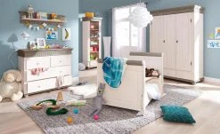 Wandboard Bornholm | Kiefer Weiß / Kiefer lavafarben