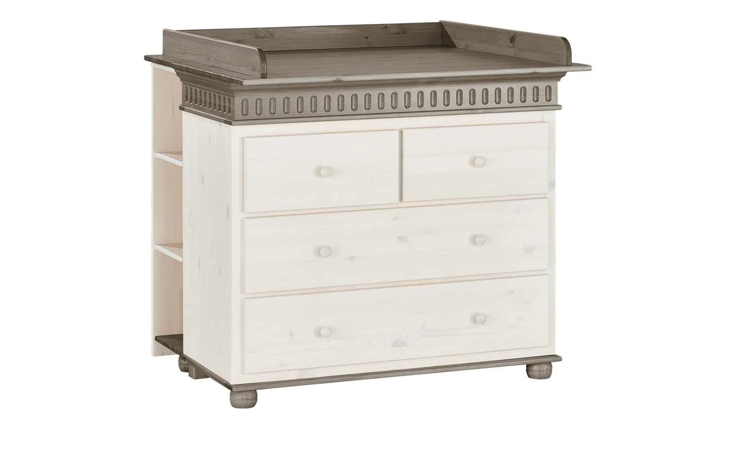 Unterstellregal Bornholm | Kiefer Weiß / Kiefer lavafarben 5 Unterstellregal Bornholm | Kiefer Weiß / Kiefer lavafarben – Bild 3