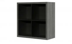 now! by hülsta Hängeelement now! touch | Supermatt Schwarz Samteiche Grau