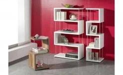 Standregal Moiola | Weiß matt 126|cm 66|cm