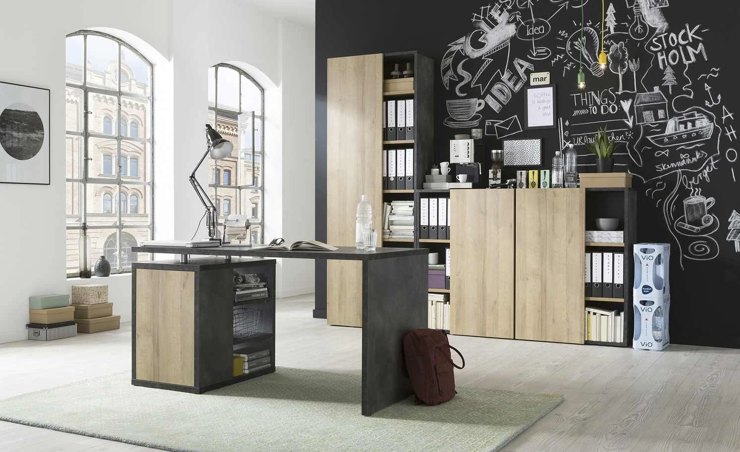 Aktenschrank Cuando | Steingrau / Riviera Eiche (Nachbildung) 110|cm 8 Aktenschrank Cuando | Steingrau / Riviera Eiche (Nachbildung) 110|cm – Bild 6