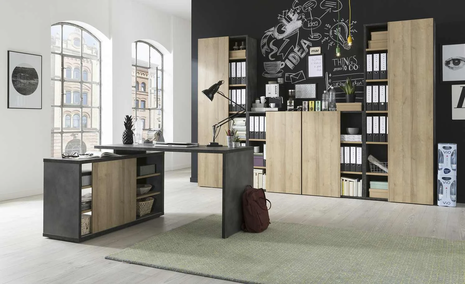 Aktenschrank Cuando | Steingrau / Riviera Eiche (Nachbildung) 110|cm 7 Aktenschrank Cuando | Steingrau / Riviera Eiche (Nachbildung) 110|cm – Bild 5