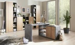 Aktenschrank Cuando | Steingrau / Riviera Eiche (Nachbildung) 218|cm -Deutschland Regale Verkaufs-Shop 11350094 4 201811271549