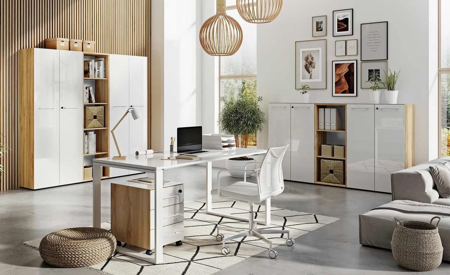 Aktenregal GW-Monteria | Navarra Eiche (Nachbildung) / Weiß 196|cm 3 Aktenregal GW-Monteria | Navarra Eiche (Nachbildung) / Weiß 196|cm