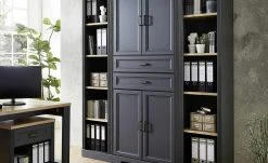 Regal Varese | Graphitgrau / Asteiche (Nachbildung)