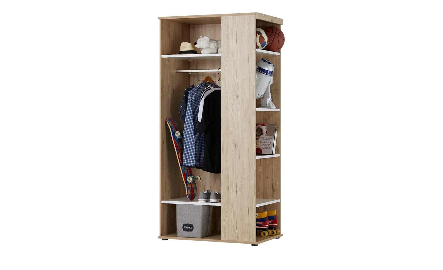 PAIDI Basis-Funktionsschrank Fionn | Längsseite mit Kleiderstange links 7 PAIDI Basis-Funktionsschrank Fionn | Längsseite mit Kleiderstange links – Bild 5