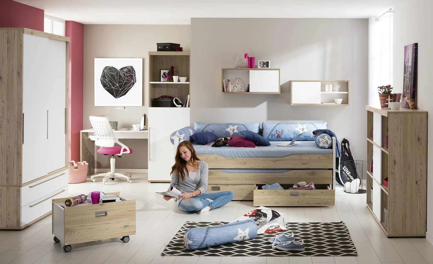 PAIDI Basis-Funktionsschrank Fionn | Längsseite mit Kleiderstange links 3 PAIDI Basis-Funktionsschrank Fionn | Längsseite mit Kleiderstange links