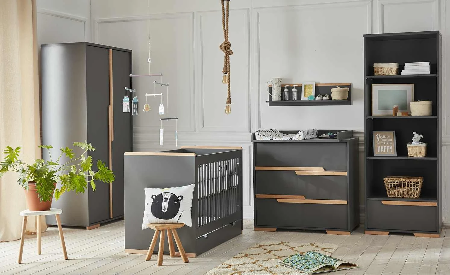 Wandboard Soe | Grau / Buche 3 Wandboard Soe | Grau / Buche