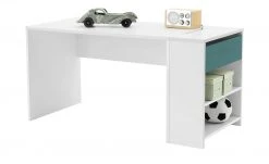 Schreibtisch-Anbauregal Holly | Weiß / Weiß / Petrol -Deutschland Regale Verkaufs-Shop 12115224 3 202106092233