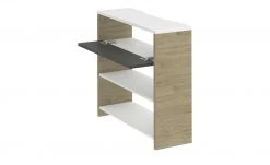 Schreibtisch-Anbauregal Holly | Weiß / Hickory (Nachbildung) / Anthrazit -Deutschland Regale Verkaufs-Shop 12115229 3 202106092233