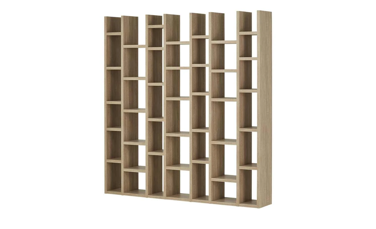 Regal Booker | Eiche sägerau (Nachbildung) 3 Regal Booker | Eiche sägerau (Nachbildung)