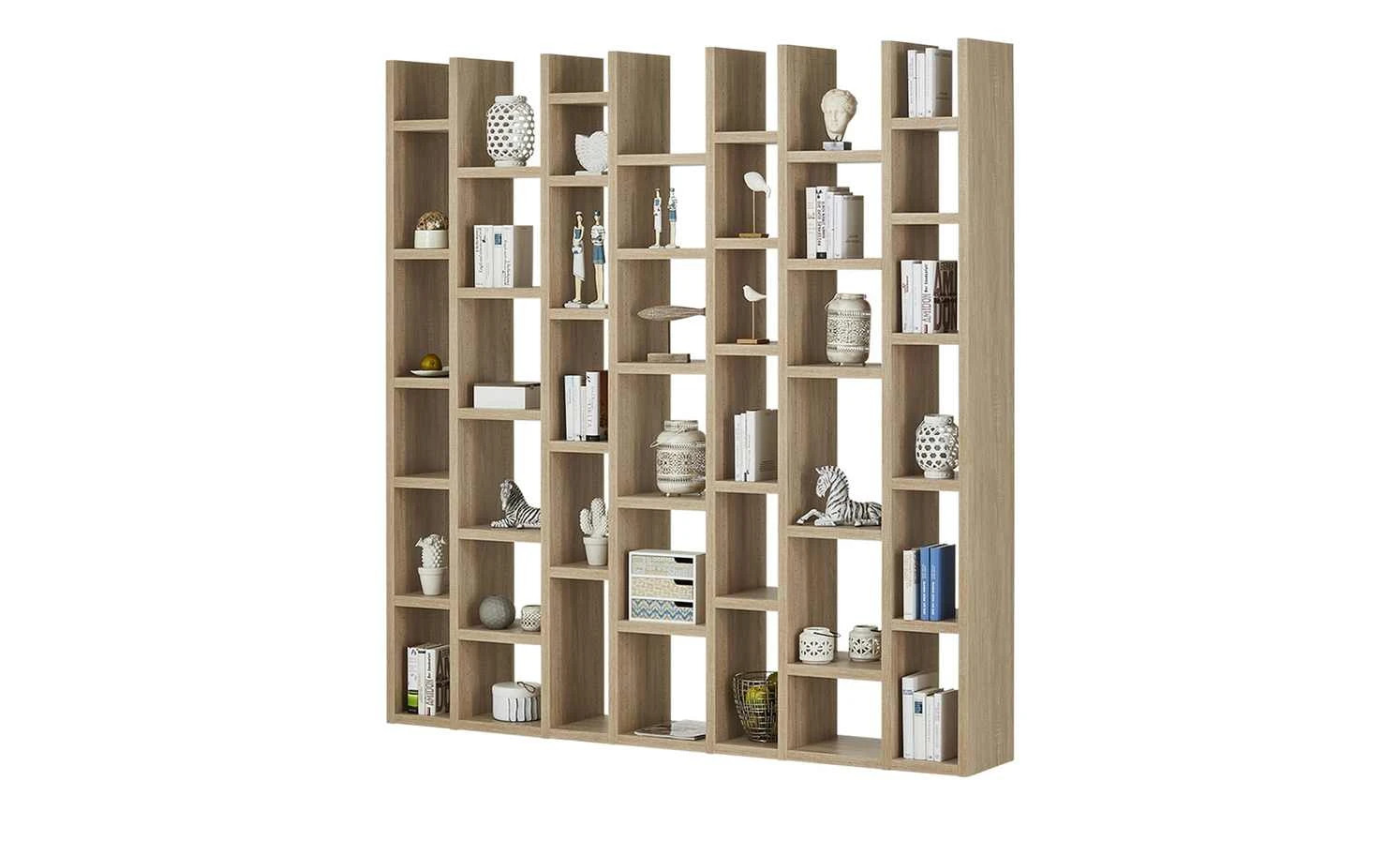 Regal Booker | Eiche sägerau (Nachbildung) 4 Regal Booker | Eiche sägerau (Nachbildung) – Bild 2