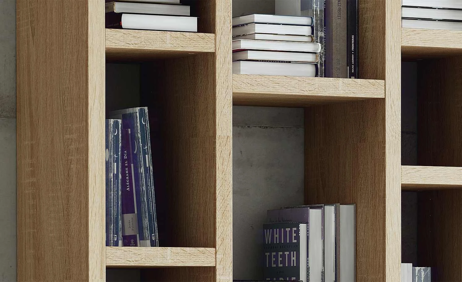 Regal Booker | Eiche sägerau (Nachbildung) 6 Regal Booker | Eiche sägerau (Nachbildung) – Bild 4
