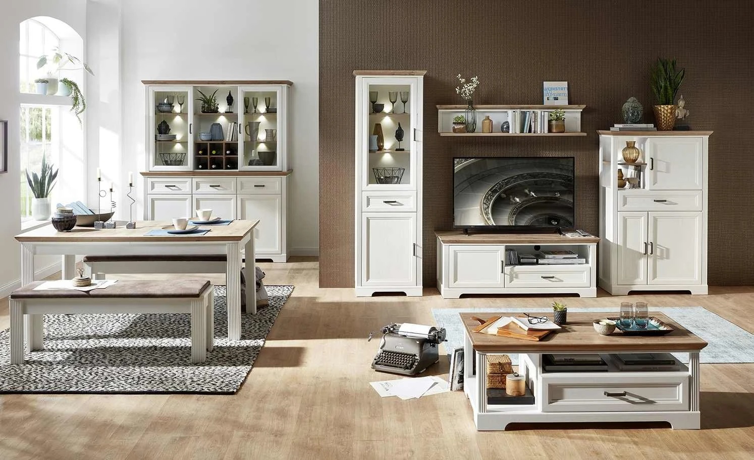 Wandboard Varese | Pinie hell (Nachbildung) / Asteiche (Nachbildung) 4 Wandboard Varese | Pinie hell (Nachbildung) / Asteiche (Nachbildung) – Bild 2