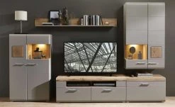 Wandboard Cortina | Basaltgrau / Eiche Altholz (Nachbildung)