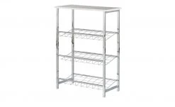 Schuhregal Alanus II | Weiß (Hochglanz) 60|cm