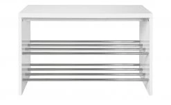 Bank mit Schuhablage Hagenow | Weiß 2|Stück 4