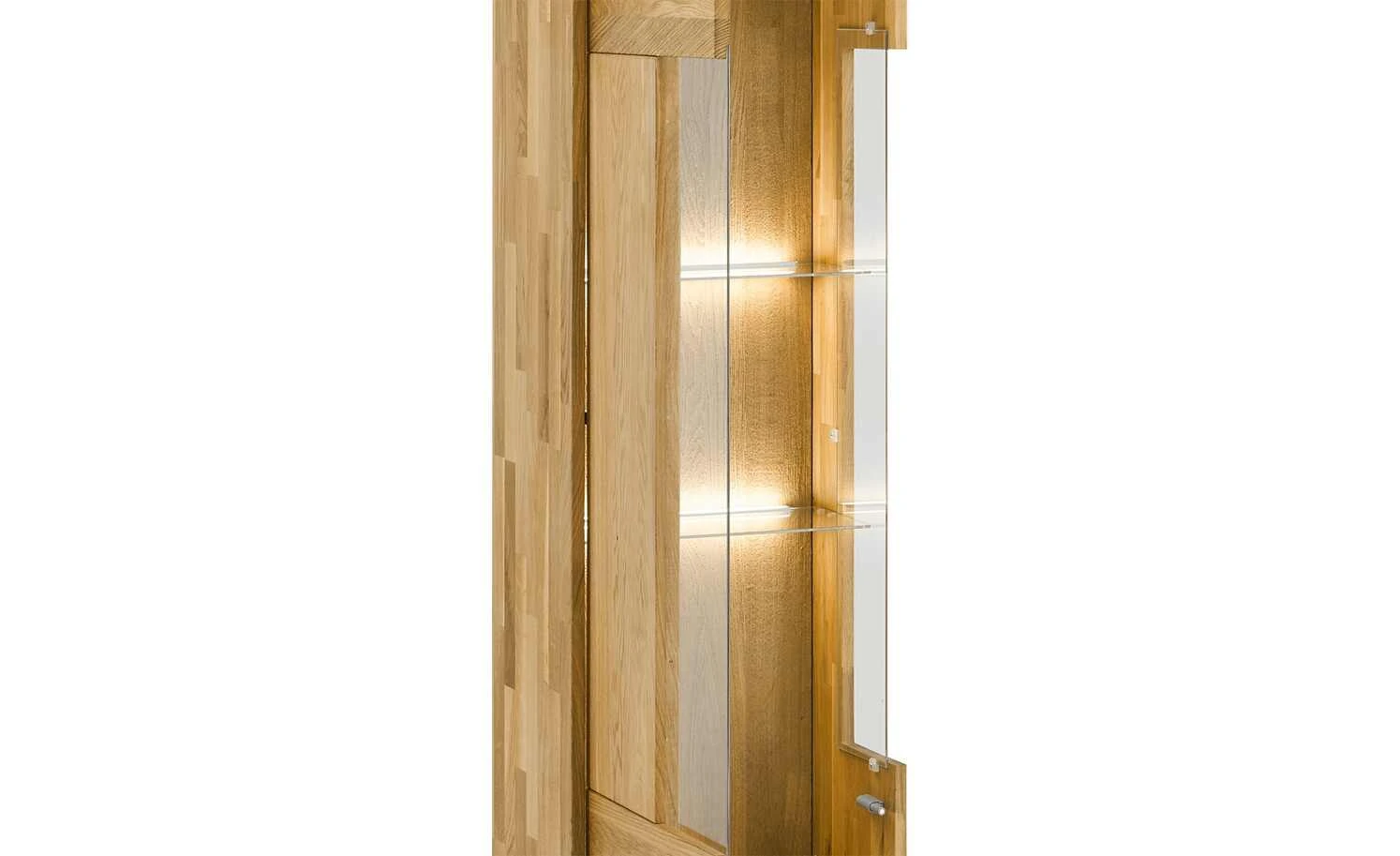 Westerburg Hängevitrine massiv Texas | Wildeiche links 4 Westerburg Hängevitrine massiv Texas | Wildeiche links – Bild 2