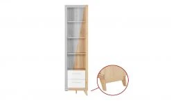 smart Regal Oslo | Kernbuche (Nachbildung) / Kernbuche / Weiß