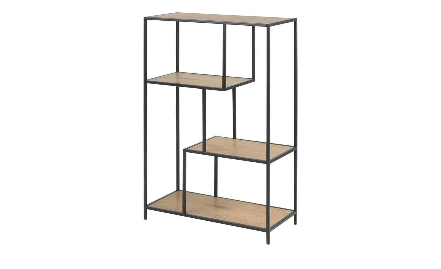 Regal Seano | Wildeiche (Nachbildung) / Schwarz 4 Regal Seano | Wildeiche (Nachbildung) / Schwarz – Bild 2