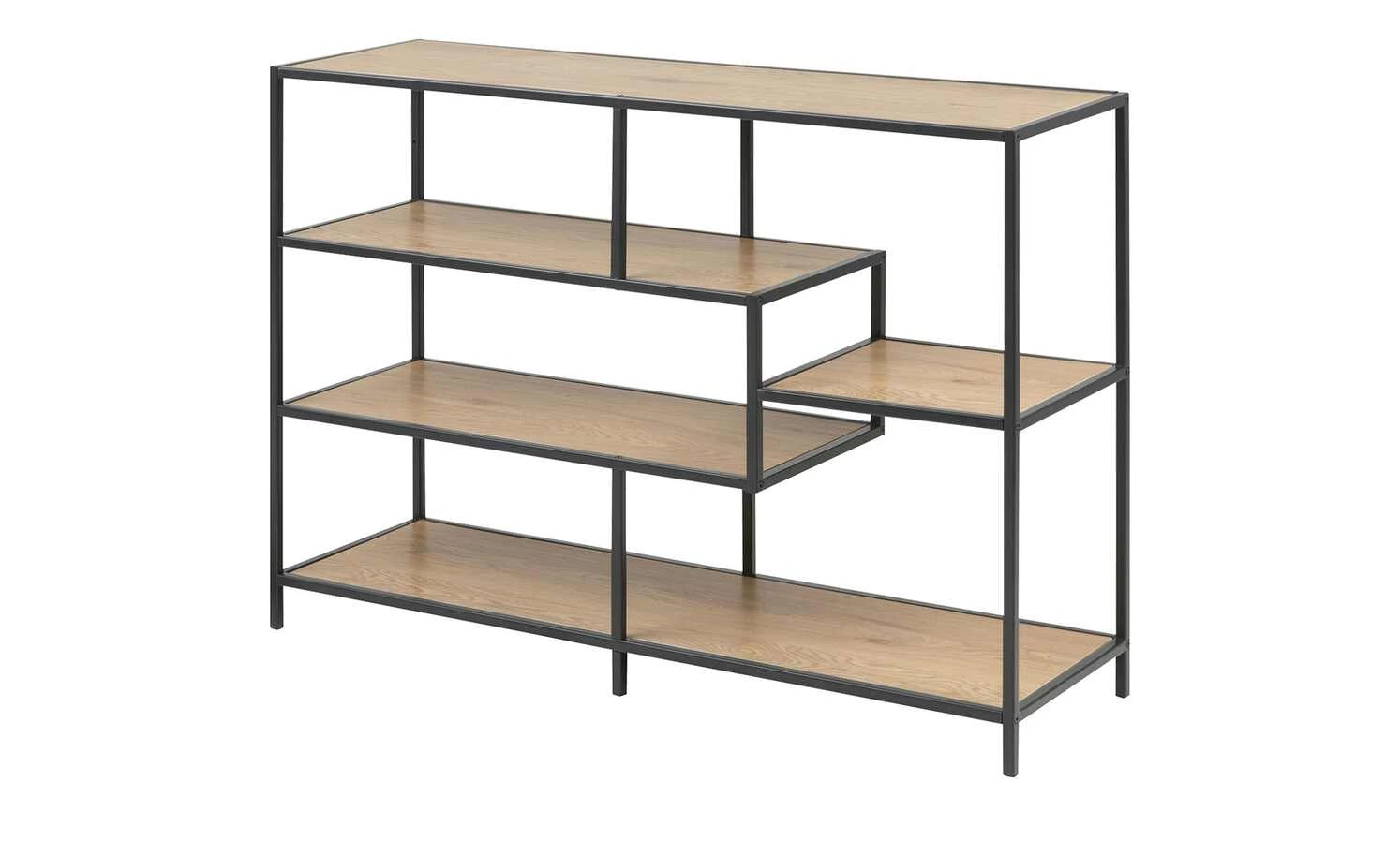 Regal Seano | Wildeiche (Nachbildung) / Schwarz 6 Regal Seano | Wildeiche (Nachbildung) / Schwarz – Bild 4