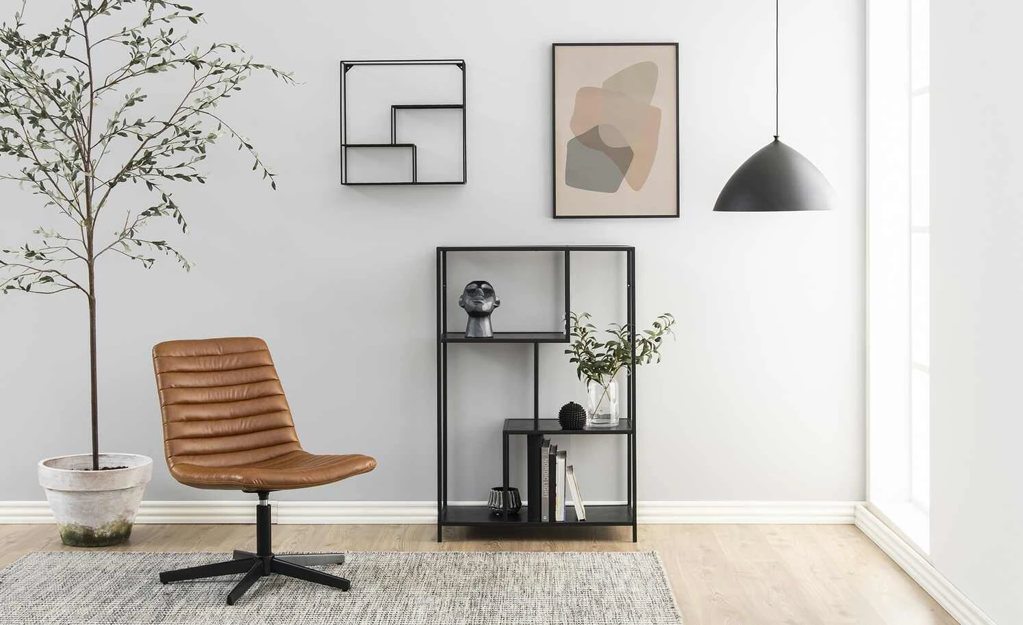 Regal Seano | Esche schwarz (Nachbildung) / Schwarz 3 Regal Seano | Esche schwarz (Nachbildung) / Schwarz