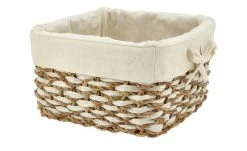 Aufbewahrungskorb mit Stoffeinsatz | 21|cm